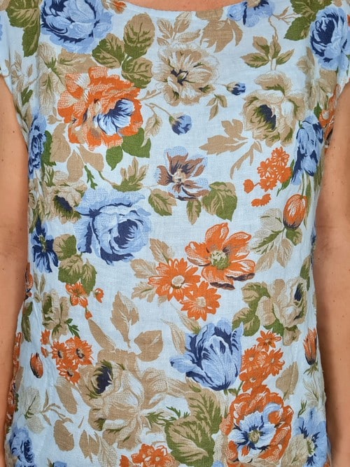 Baby Blue Picnic Rose Kennedy Dress