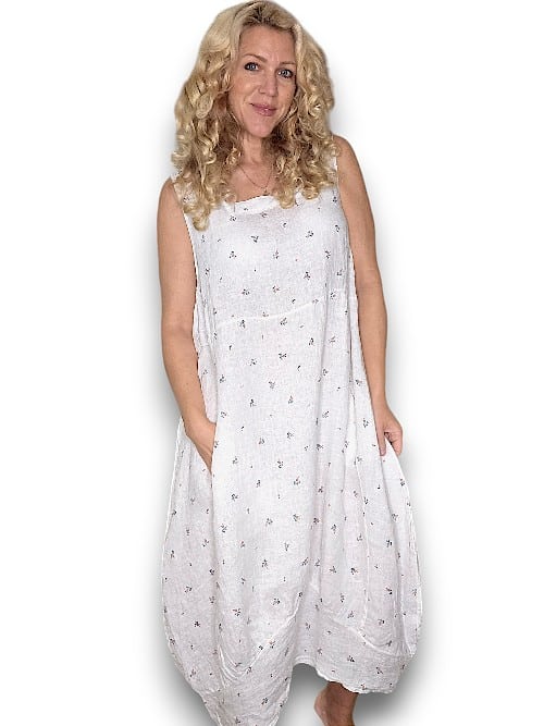 White Mary Lou Maxi Tank Dress