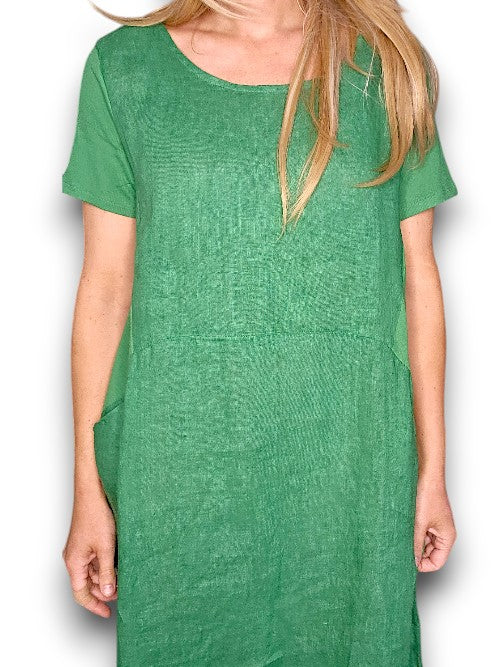 Green Plain Jungle Dress