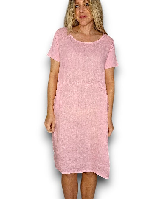 Baby Pink Plain Jungle Dress