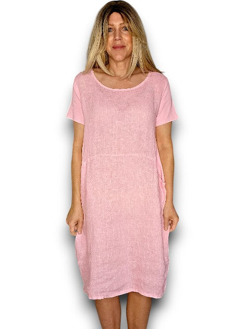Baby Pink Plain Jungle Dress