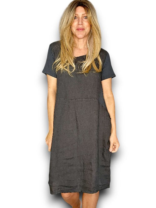 Grey Plain Jungle Dress