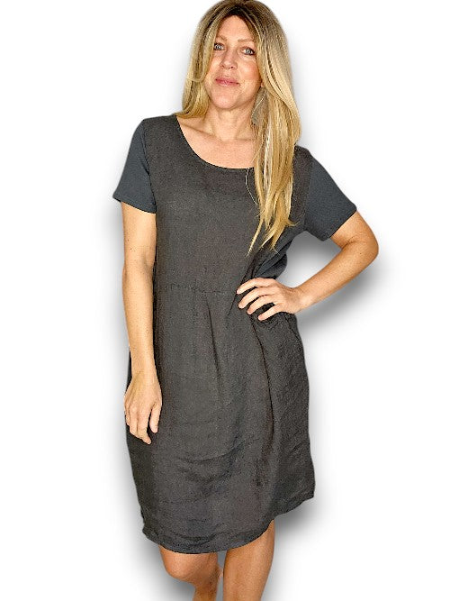 Grey Plain Jungle Dress