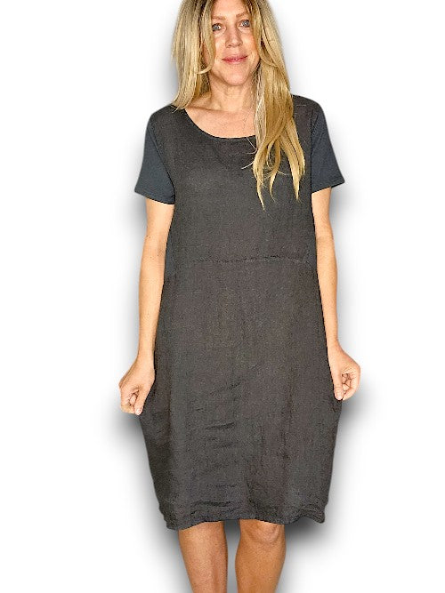 Grey Plain Jungle Dress