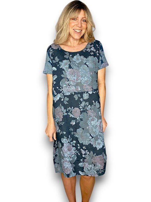 Dark Jade Scarlett Rose Jungle Dress