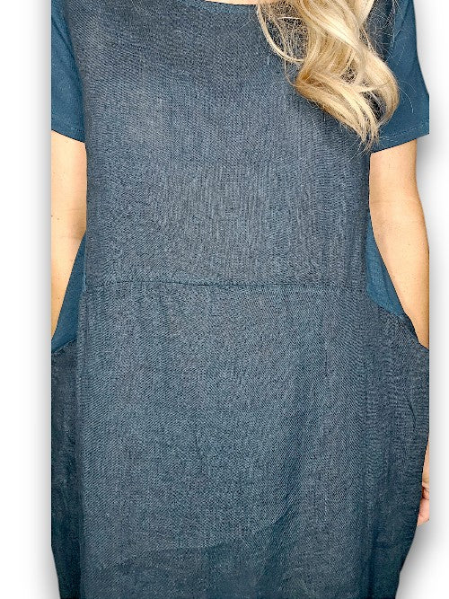 Dark Jade Plain Jungle Dress