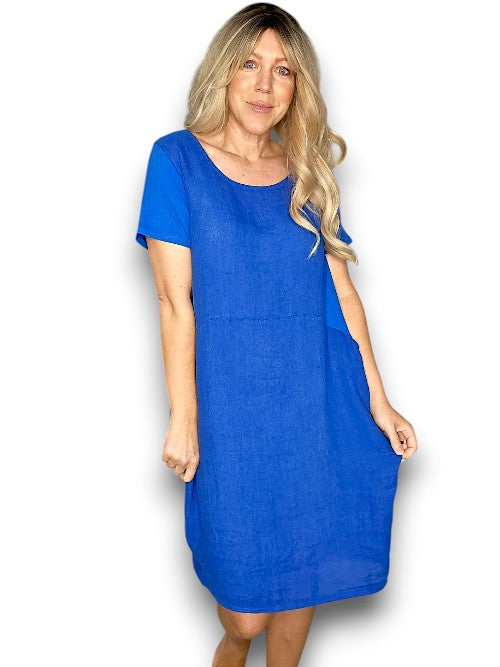 Cobalt Plain Jungle Dress