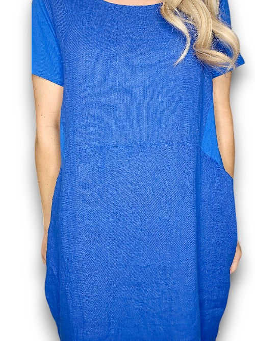 Cobalt Plain Jungle Dress