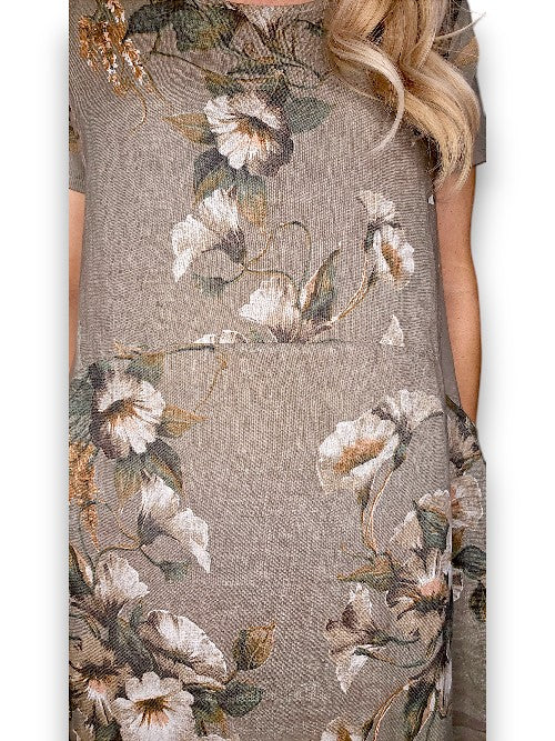 Mocha Trumpet Jungle Dress
