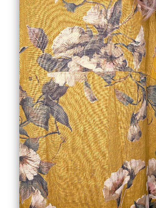 Mustard Trumpet Jungle Dress