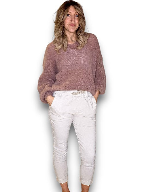 White Plain Pants