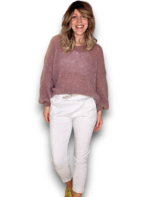 White Plain Pants