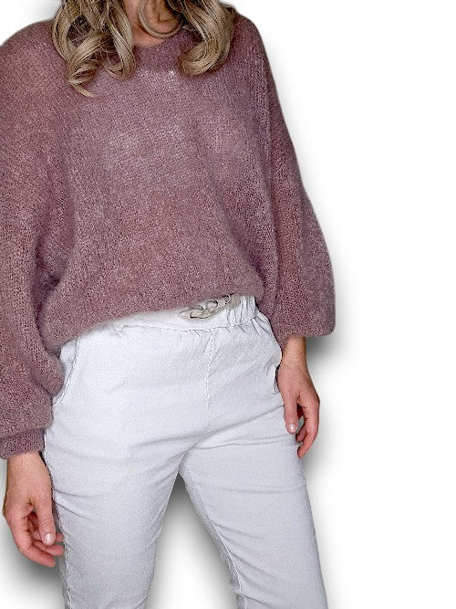 White Plain Pants