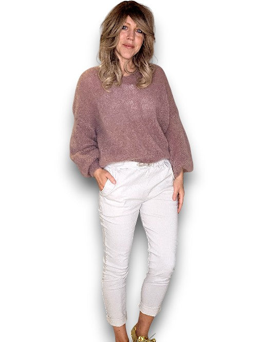 White Plain Pants