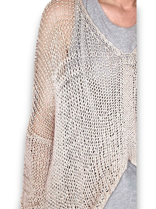 Beige Front Row knit