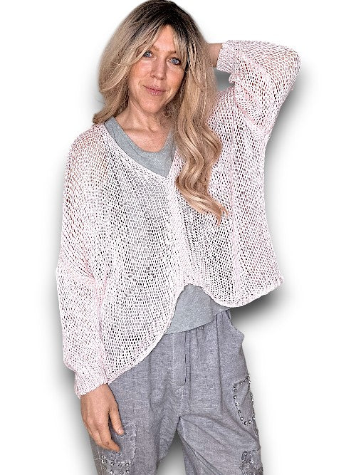 Baby Pink Front Row knit