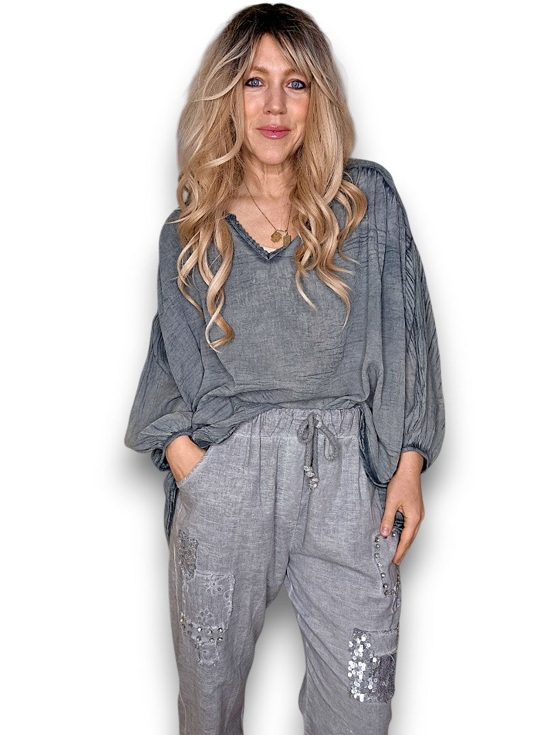 Grey Dandy Tunic