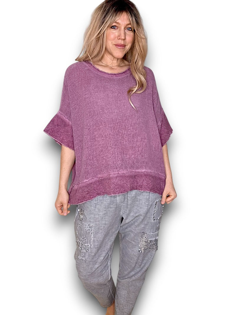 Berry Rodeo Fray Tee