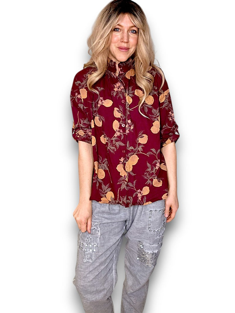 Plum Dolly Lemon Top