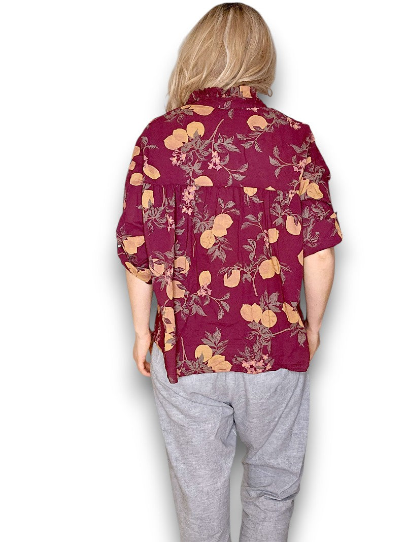 Plum Dolly Lemon Top
