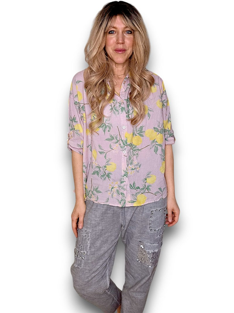 Baby Pink Dolly Lemon Top