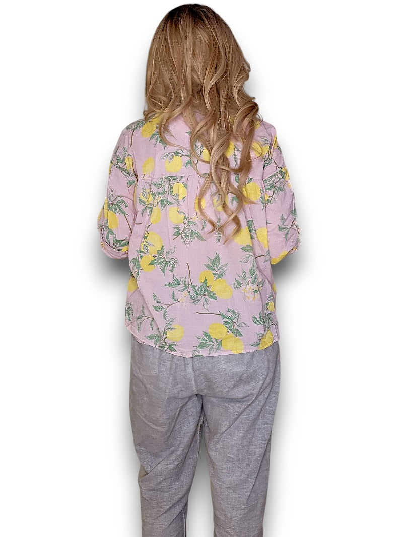 Baby Pink Dolly Lemon Top