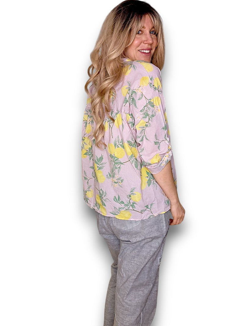 Baby Pink Dolly Lemon Top