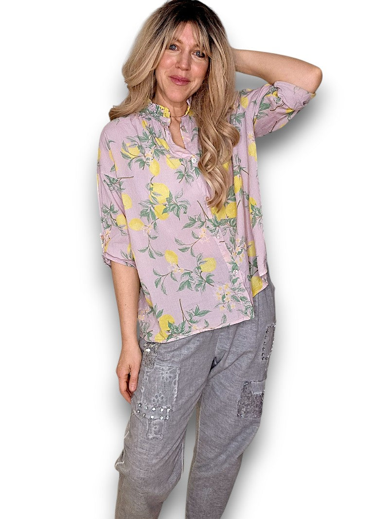 Baby Pink Dolly Lemon Top