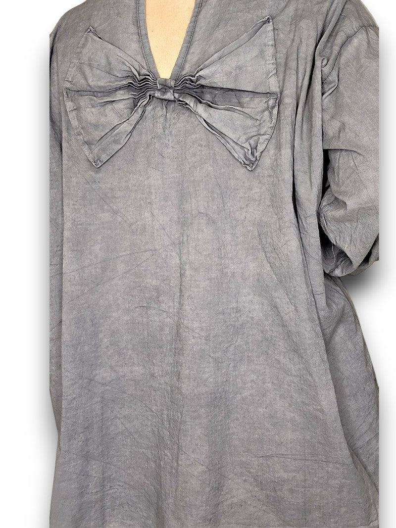 Charcoal Bow Shirt