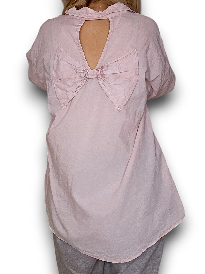 Baby Pink Bow Shirt