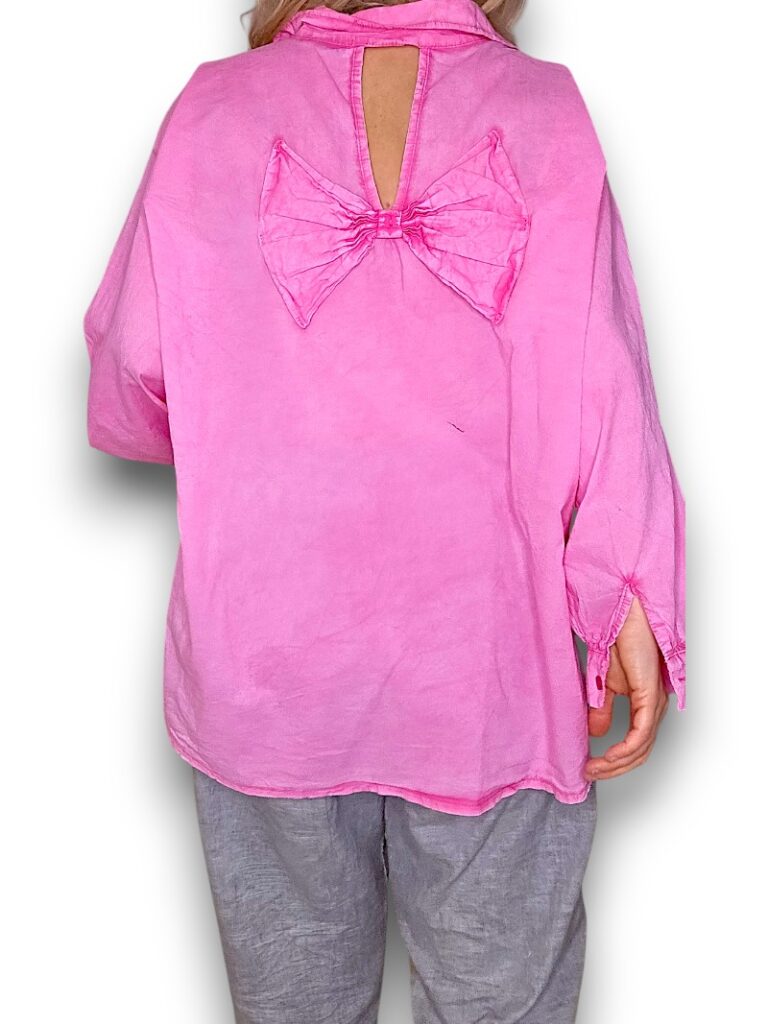Bright Pink Bow Shirt