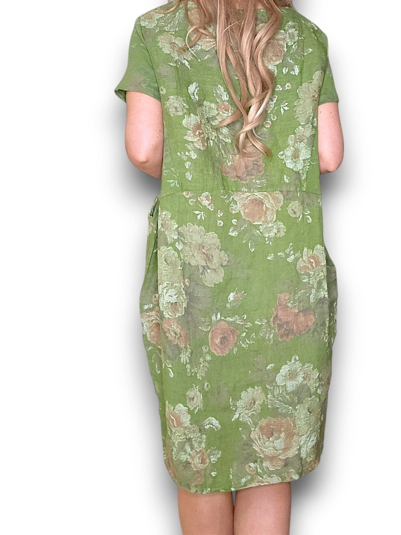 Ivy Green Scarlett Rose Jungle Dress