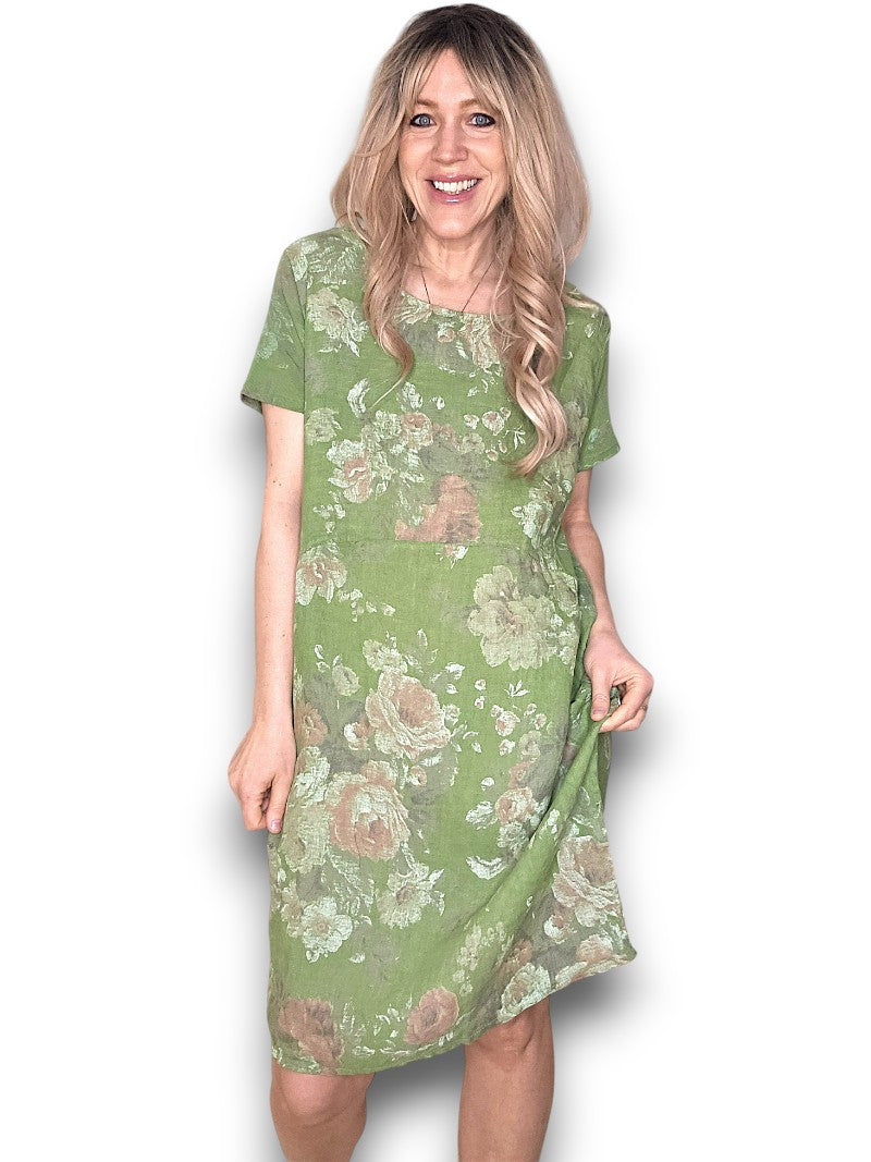 Ivy Green Scarlett Rose Jungle Dress