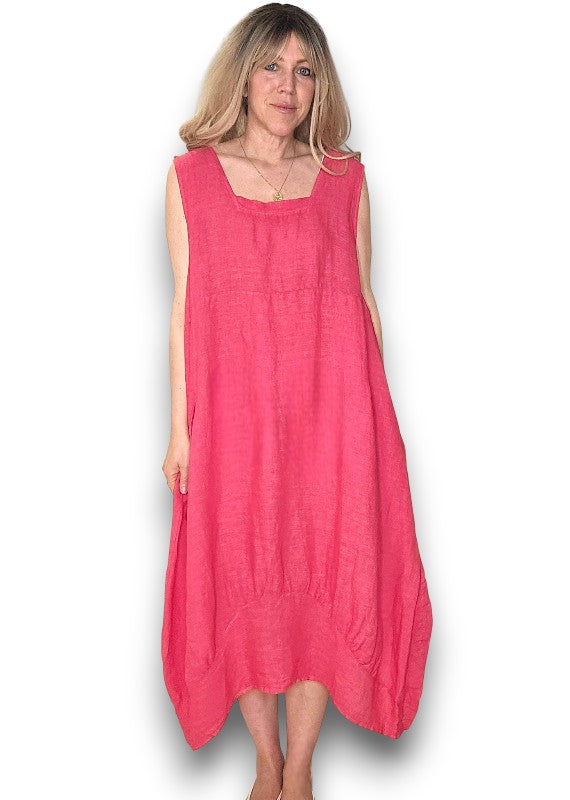 Lipstick Plain Maxi Tank Dress
