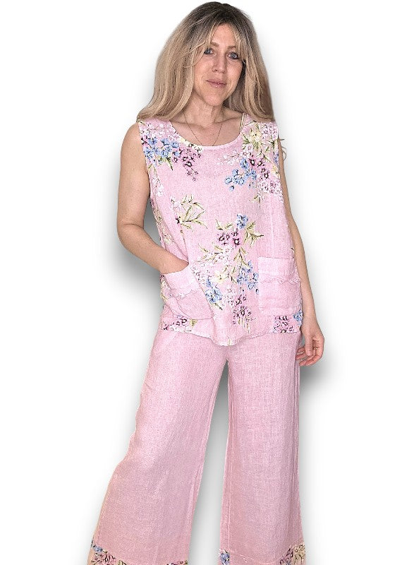 Bubbelgum Rosie Linen Tank Top