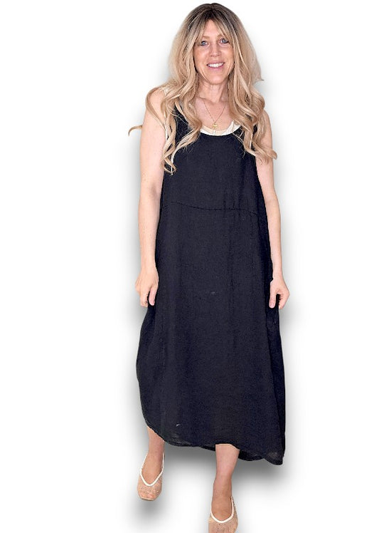 Black Plain Tie it your way-Jumpsuit Dress