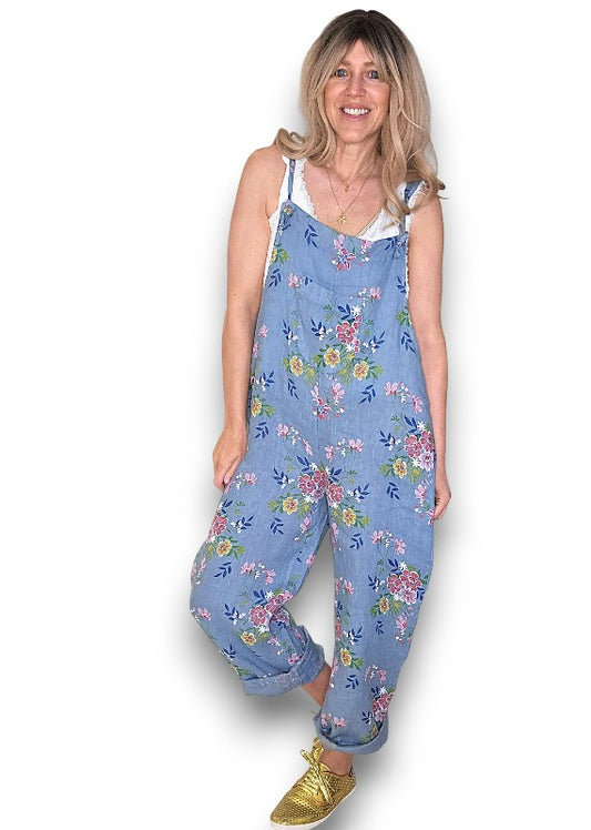 Petrol Wild Daisy Tie it your way-Jumpsuit