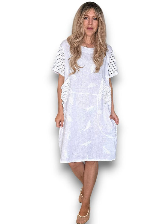 White C'est La Vie Easy Dress
