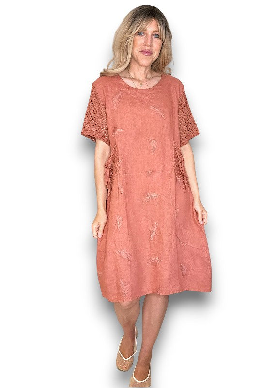 Brick C'est La Vie Easy Dress