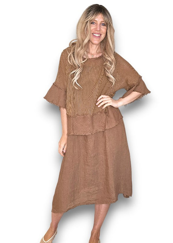Coffee Amalfi 2pc Dress