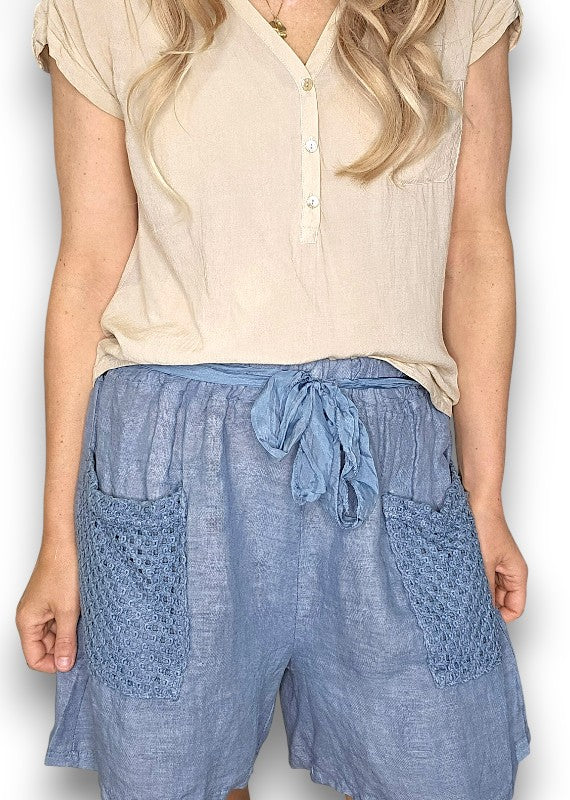 Petrol Honfleur Plain Shorts