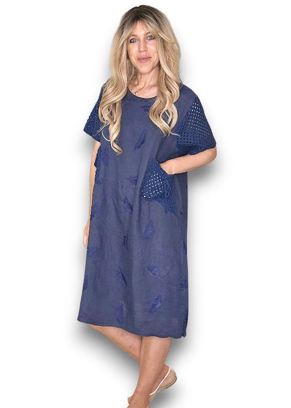 Navy C'est La Vie Easy Dress