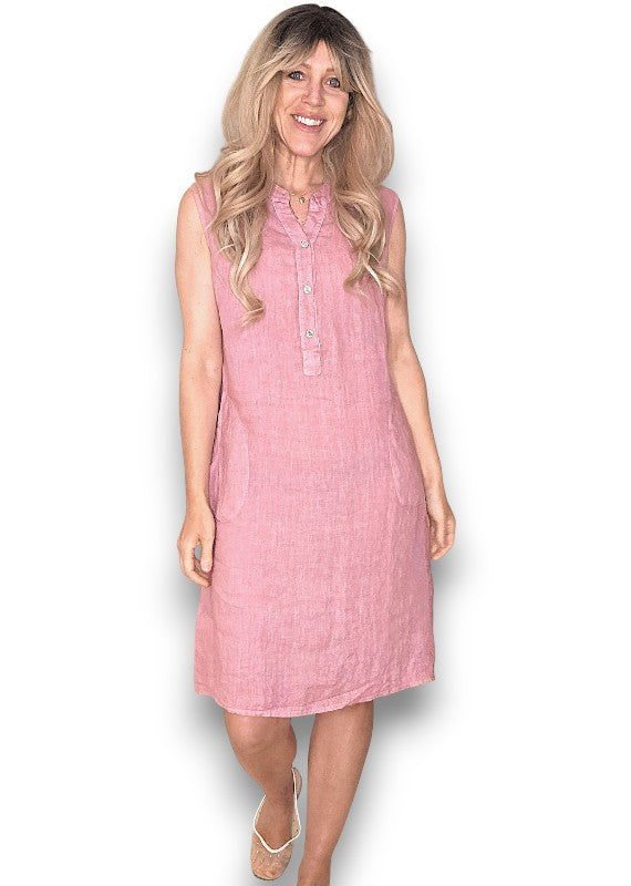 Antique Berry Coastal Midi Tank Dress