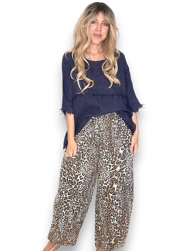 Navy La Mer Fray Tunic