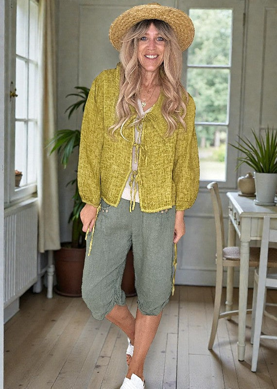 Olive Wash Dollhouse Top