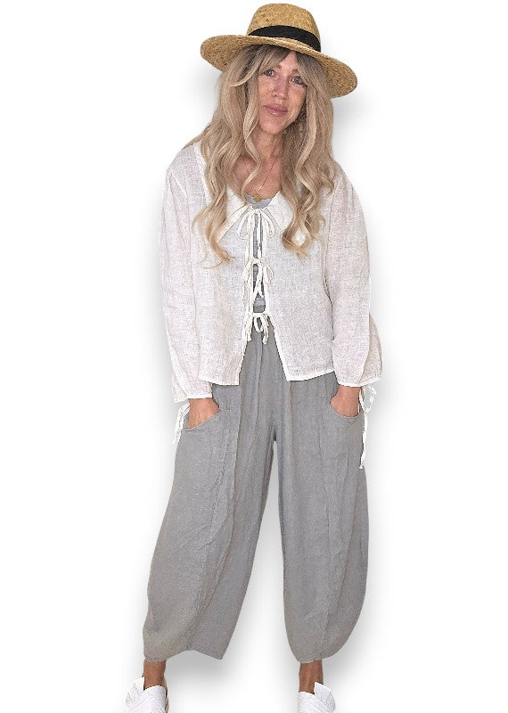 Grey Barrel Linen Pants