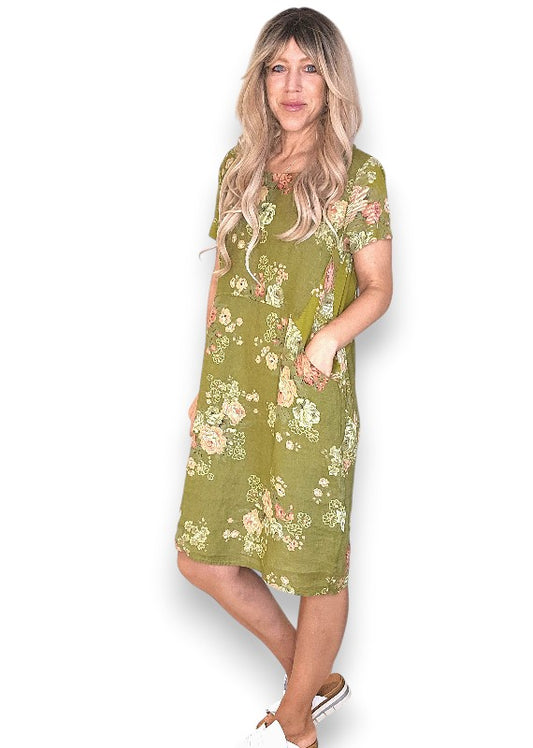Olive High Tea Jungle Dress
