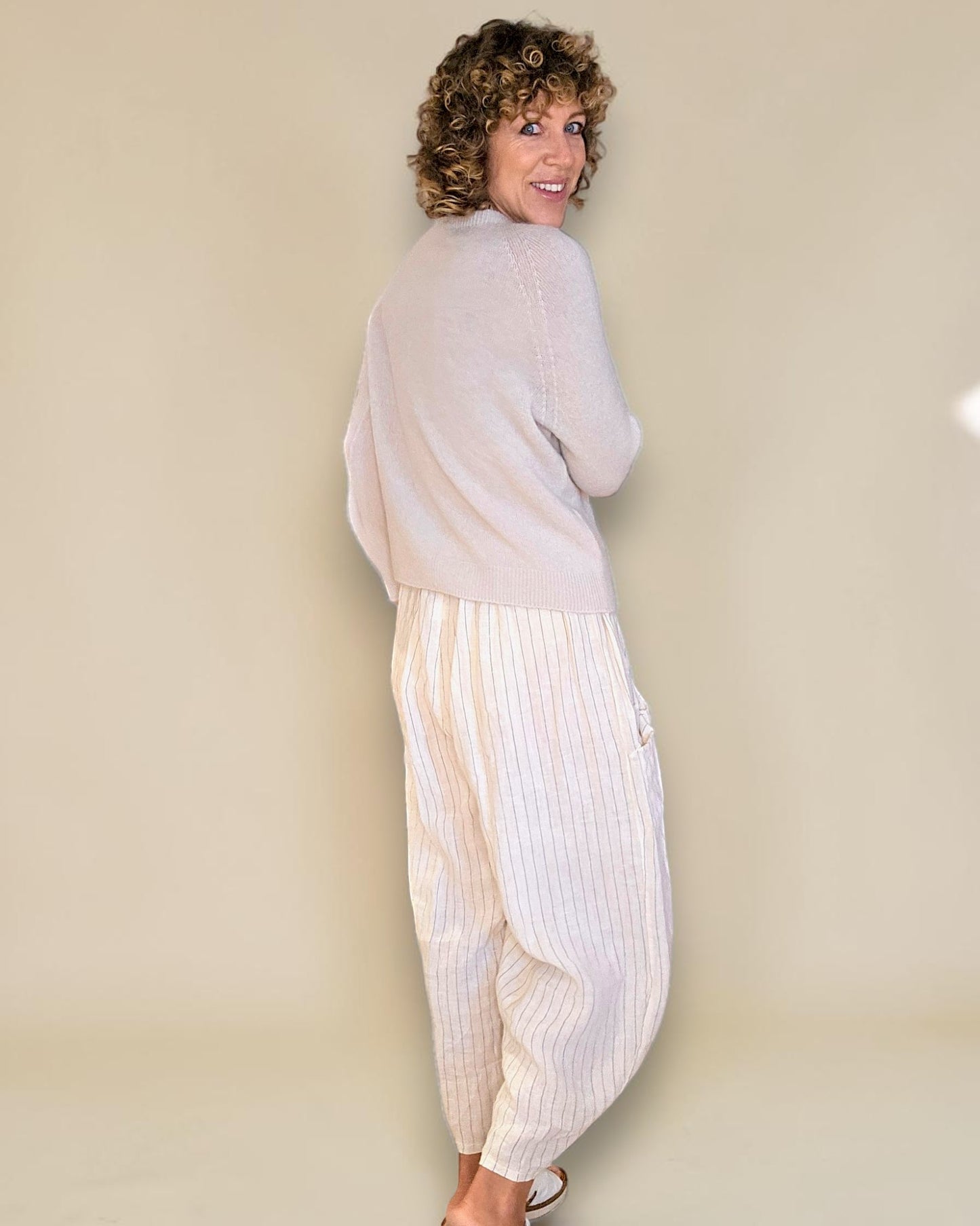 Beige Best Basics Baby Alpaca Blend Sweater