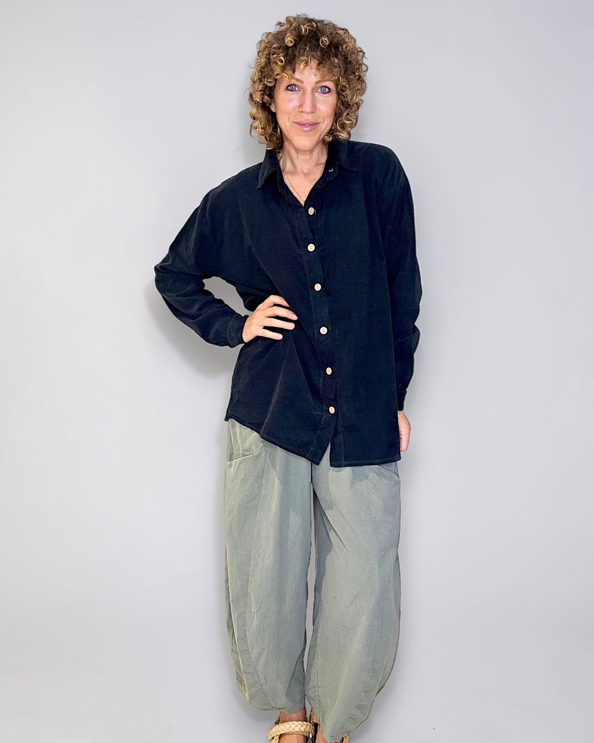 Black Corduroy Shirt