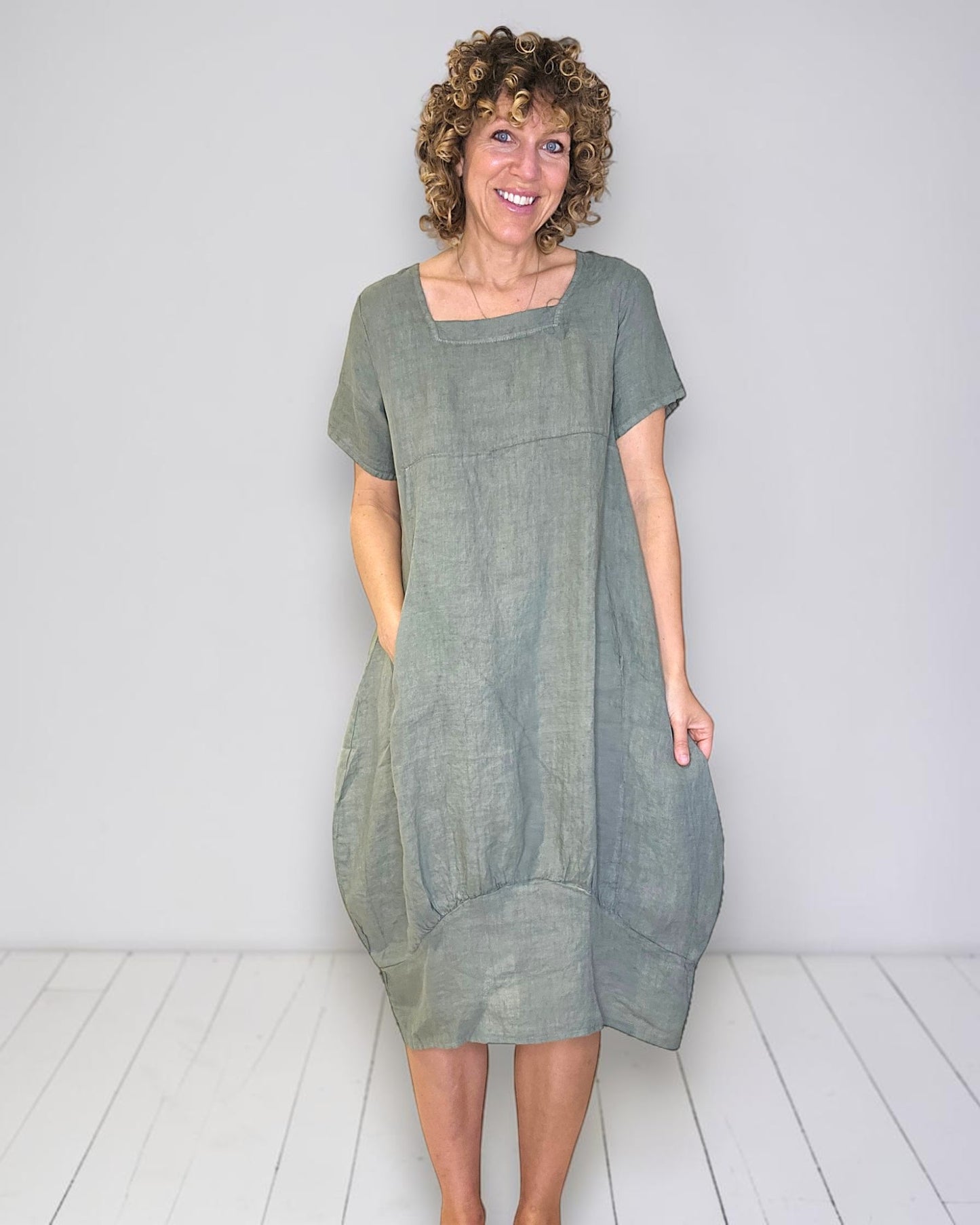 Forest Mid Sleeve Maxi